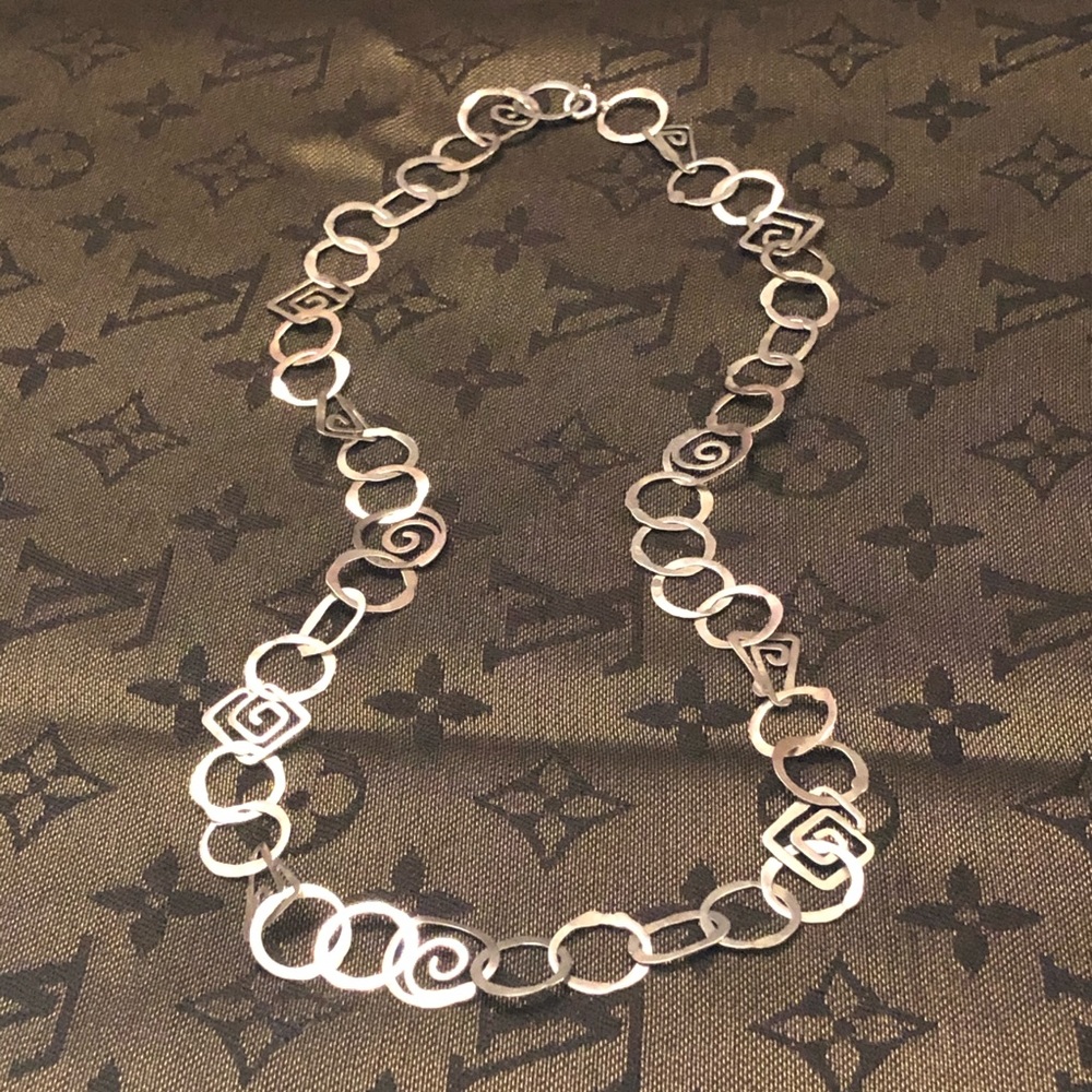 Silver toned necklace